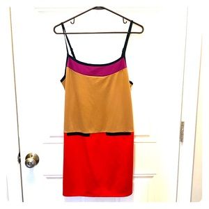 Color Block Party Dress